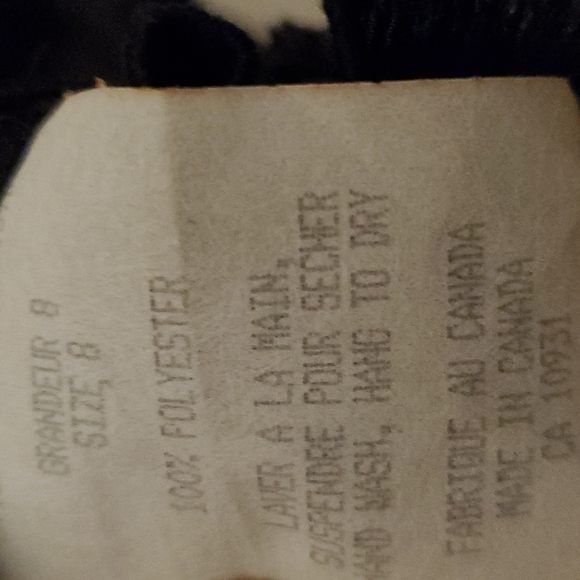 Melanie Lynn  - Blouse with ruffles. Black size 8 - Picture 6 of 8